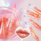 Summer Mirror Lip Gloss Glass Transparent Lipstick Strawberry Fruity Lipgloss Repair Moisturizing Plumping Lips Makeup Cosmetics