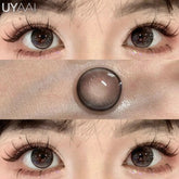 YICKYUE - 1 Pair Black Natural Lenses Green Korean Colorcon y2k Blue High Quality Fashion Lenses Gray Eye Contacts Colored Pupils