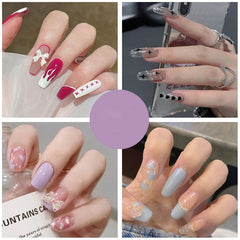 24pcs/set Detachable Butterfly Rhinestone Ballerina False Nails Wearable Press On Nails Coffin Fake Nails Full Cover Nail Tips