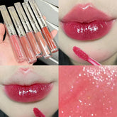 Yickyue Double Head Mirror Pearl Lip Gloss Waterproof Long Lasting Moisturizing Lipstick Shine Glitter Lip Gloss Women Makeup Cosmetic