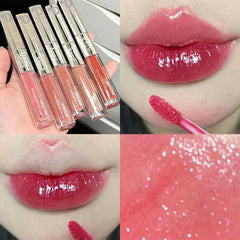 Yickyue Double Head Mirror Pearl Lip Gloss Waterproof Long Lasting Moisturizing Lipstick Shine Glitter Lip Gloss Women Makeup Cosmetic