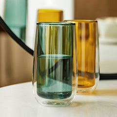 250ml Double Layer Glass Cup Heat-resistant Tea Coffee Mug Beer Cups Creative Cold Beverage Transparent Milk Juice Drinkware