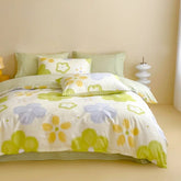 Yickyue New Freshness Pure Cotton Bedding Set 220x240 Soft Skin Friendly 100% Cotton Duvet Cover Set Full Size Comfortable Bedding Sets