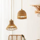 Rattan Lampshade Handmade Photography Accessories Kids Room Nursery Dorm Decoration Ceiling Light Cover Home Hanging Decor