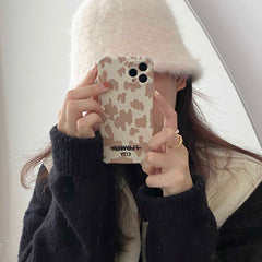 3D Relief Leopard embroidery soft silicone phone case for iphone 12 mini 11 pro max 8 7 plus se 2020 xsmax x xr coffee cover