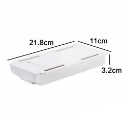 Self-Adhesive Hidden Storage Box under the table Makeup Organizer Under Desk Storage Drawer Organizer Box Stationery storage