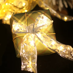Ribbon Fairy Light Bows String Lights Christmas Tree Ornaments Navidad Natal New Year 2023 Decoration Christmas Decorations