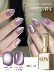 YICKYUE - 1PC 15ML Fantasy Purple Nail Gel Cat eye Semi Permanent Nail Art Soaking UV LED Nail Salon DIY Nail Salon Gel For Spring