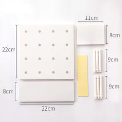 Household Wall Storage Rack for Cosmetic Ornament Stationery Punch Free Dormitory Organizer Board Nordic Figures Display Shelf