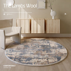 Bubble Kiss Lambs Wool Carpets For Living Room Thick Fluffy Round Rugs Home Decor Winter Warm Floor Mat Modern Design Rugs