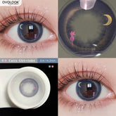 YICKYUE - 2pcs/pair 9 Tone Lenses Colored Lenses for Eyes Contact Lenses Beauty Natural Pupil Eye Color Lens Yearly Use for Myopia