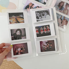Transparent Photo Album Mini Polaroid Album Photo Card Train Ticket Card Collection Book Jewelry Card Collection Album