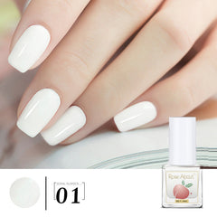 Water-based Nail Polish No-bake Long-lasting Quick Dry Tearable Normal Without Lamp Nail Gel Glitter Nude Waterproof Nail Polish