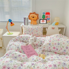 YICKYUE - White Black Milk Cow Bedding Set Single Twin Full Queen Size Duvet Cover Set Boys Girls 150x200 Flat Sheet Pillowcase Bed Linen