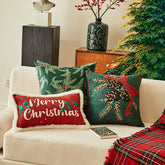 YICKYUE - Christmas Tree Square Pillow Double-Sided Printing Creativity Festive Atmosphere Home Decoration And Accessories Sofa Cushions