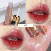 YICKYUE - Ice Flash Lip Glaze Water Shine Pure Lip Gloss Shining Shimmer Lipgloss Watery Clear Glitter Liquid Lipstick Lips Lasting Makeup