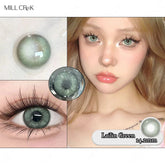 YICKYUE - 1 Pair New Color Contact Lenses for Eyes With Degree Myopia Lenses Natural Blue Eye Lens High Quality Korean Lenses