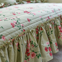 YICKYUE - Cotton Sofa Cushion Autumn Winter Retro Flower Countryside Thick Quilting Sofa Cover Towel Seat Cushions Christmas Home Decor