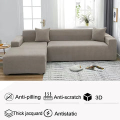 YICKYUE - Thick Sofa Cover for Living Room Elastic Jacquard 1/2/3/4 Seater Sofa Cover L-shaped Corner Sofa Cover