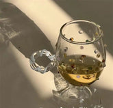 YICKYUE - Champagne Cocktail Glass Colorful Gem Goblet Wine Glass Resistant Glass Cup Cocktail Dessert Drinking Glasses