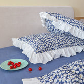 Plaid design ruffle pilowcase fresh cotton pillow cases princess home decoration bedding accessories pillow sham pillow cover