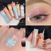 YICKYUE - Fantastic Coral Glitter Eye Shadow Liquid Waterproof Diamond Starry River Champagne Blue Liquid Eyeliner Highlight Party Makeup