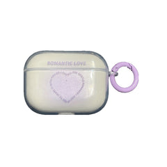 Round love cute heart silicone clear earphone cover for apple airpod bluetooth wireless charging cover for airpods 3 2/1 cartoon