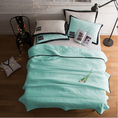 Twin king Queen Size Solid pink Summer Quilt Blanket Comforter Bed Cover Quilting simple Home textile bedclothes