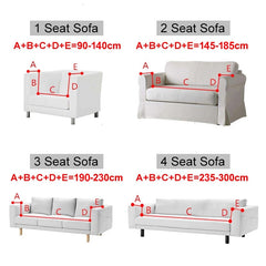 Waterproof Fabric Sofa Cover Stretch L-Shaped Corner Sofa Cover Anti-dirty Plaid Armchair Sofa Covers For Living Room Home Hotel