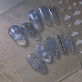 3D Engraved Nail Art Stickers Cloud Heart Self-adhesive Back Glue Ultra-thin Decal Nail Stickers DIY Salon Manicure Tool
