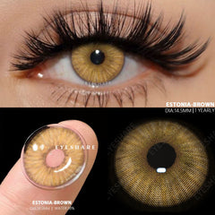 YICKYUE - 1 Pair Colored Contact Lenses for Eyes Blue Contact Lenses Yearly Beautiful Pupils Fashion Contact Lenses Green Lenses