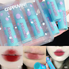 Yickyue Beautiful Blue Tube Lipstick Matte Lip Makeup Silky Easy To Color Vivacious Girl Lipgross Long Lasting Waterproof Lip Cosmetics
