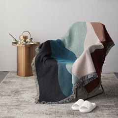 Yickyue Nordic geometric stripes throw blanket aesthetics sofa cover living room farmhouse decor sofa cover dust boho tapestry hotel rug