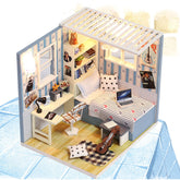 DIY Miniature Doll House Wooden With Furnitures Casa Kits 3D DollHouses Toys House For Children Birthday Gift