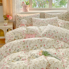 YICKYUE - Duvet Set Three Sets, 1 Duvet Cover And 2 Pillowcases Soft Skin Bedding, Bless The Duvet Cover Suitable for Master Bedroom And Guest Room, Room Decoration And Accessories, Safe Fabrics for Four Seasons Comfort, Ho
