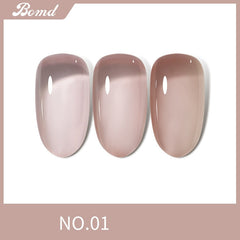 Jelly Gel 8ml Semi-transparent Nail Gel Polish Ice Through Brown Pink French Gel Varnish Soak Off UV LED Gel for Nail