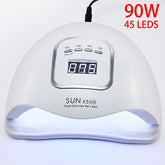 ROHWXY SUN 5X Plus/MAX UV LED Lamp For Nails Dryer 54W/72W/90W Ice Lamp For Manicure Gel Nail Lamp Drying Lamp For Gel Varnish
