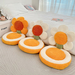 Kawaii Tulip Sun Flower Flower Seat Back Cushion Living Room Sofa Decorative Throw Pillow Soft Office Chair Cushion Room Decor