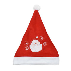 New Year Santa Claus Christmas Hat Embroidery Cotton Children Adult Christmas Hat Merry Christmas Festival Supplies Decoration