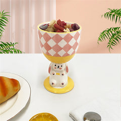 YICKYUE - Heal The Rabbit Cartoon Goblet Cute Hand-painted Three-dimensional Hand Pinch Mugs Irregular Large Capacity Coffee Cups