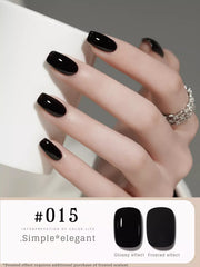 YICKYUE - 12ML 1PCS Black Nails Autumn Nails Whitening Popular Jelly Black Gel Nail Polish UV LED Light Nails Nail Supplies Nail Art