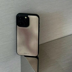 YICKYUE - Retro Brown Gradient Leather Shockproof Protective Phone Cover Case For iPhone 16 15 14 13 12 11 Pro Max