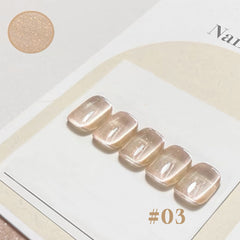 YICKYUE - 1/6PCS Gel Polish - 2025 Iridescent Cat Eye Series, Glass Pearl Shimmer for Tropical Vacation Nails (Nail Supplies)