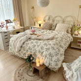 Yickyue NEW Printing Bedding Set Pure Cotton Quilt Cover Set Single Double Queen Size Duvet Cover Set High Quality Bedding Cover Set