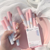 8Pcs/Set Smoke Tube Lip Glaze Set Matte Show White Lipstick Student Female Long-lasting Matte