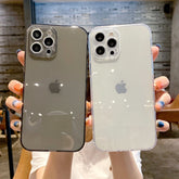 Luxury Transparent Silicone Shockproof Phone Case For iPhone 11 12 Pro Max Mini X Xs XR 7 8 Plus SE 2 2022 Lens Protection Cover