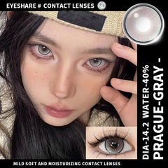 YICKYUE 1pair Color Contact Lenses for Eyes Purple Lenses Cosplay Pink Contact Lenses Yearly Red Eye Lenses Y2k Eye Lenses