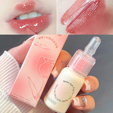 YICKYUE - Cute Baby Bottle Moisturizing Lip Gloss Mirror Lipgloss Long Lasting Non-greasy Lip Makeup Tint Water Light Lipstick Cosmetics