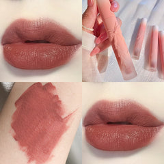 Wholesale Lip Gloss Bulk Retro Velvet Matte Lipstick Comestic Waterproof Tint Lip Gloss Silky Lipgloss Sexy Red Lip Makeup New