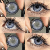 YICKYUE Natrual Color Contacts 1 Pair Korean Fashion Beauty Lenses for Woman Cosmetic Y2k Brown Colorcon Cosmetic Colored Lens